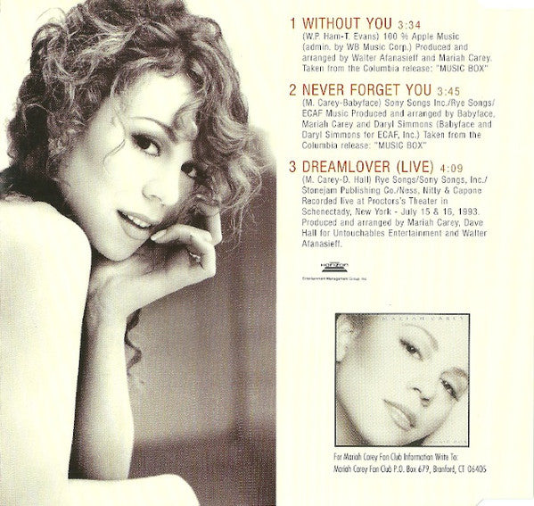 Mariah Carey : Without You (CD, Maxi)