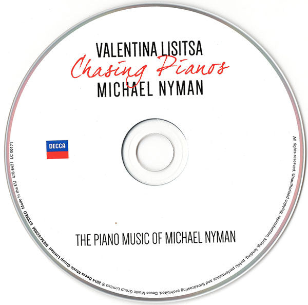 Michael Nyman - Valentina Lisitsa : Chasing Pianos - The Piano Music Of Michael Nyman (CD, Album)