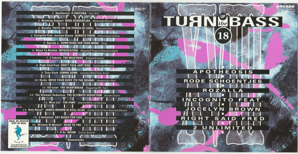 Various : Turn Up The Bass - 18 (CD, Comp)