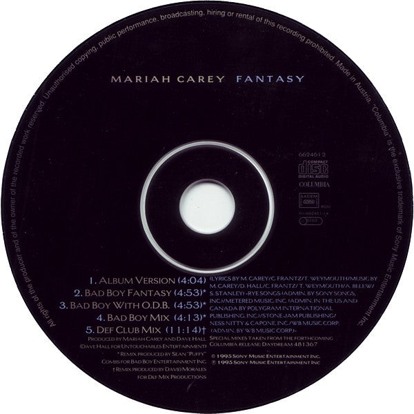 Mariah Carey : Fantasy (CD, Maxi)