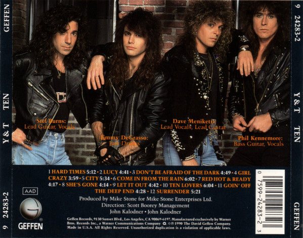 Y & T : Ten (CD, Album)