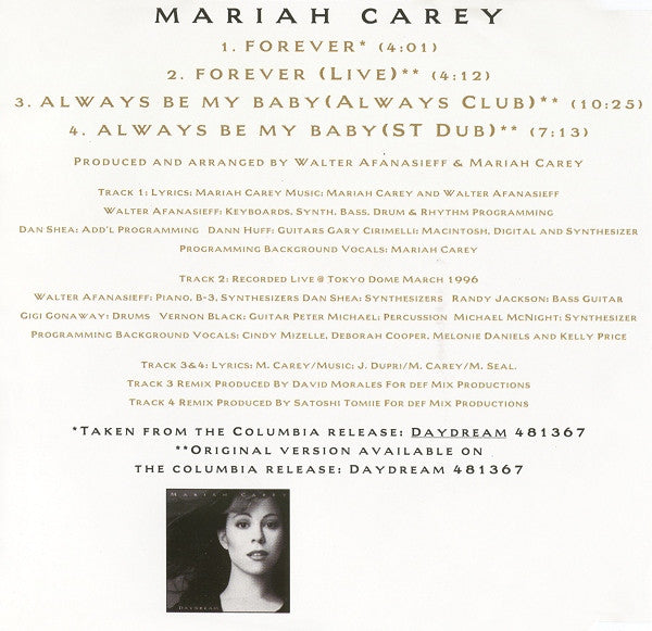 Mariah Carey : Forever (CD, Maxi)