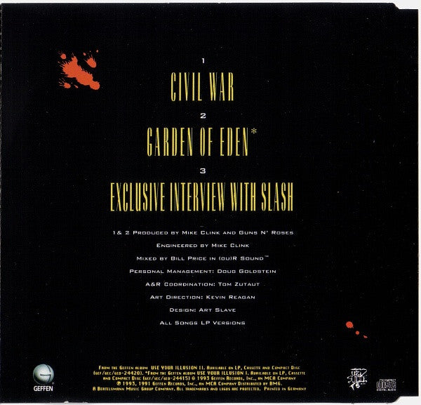 Guns N' Roses : Civil War (CD, Maxi)