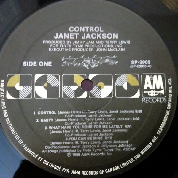 Janet Jackson : Control (LP, Album, RE)