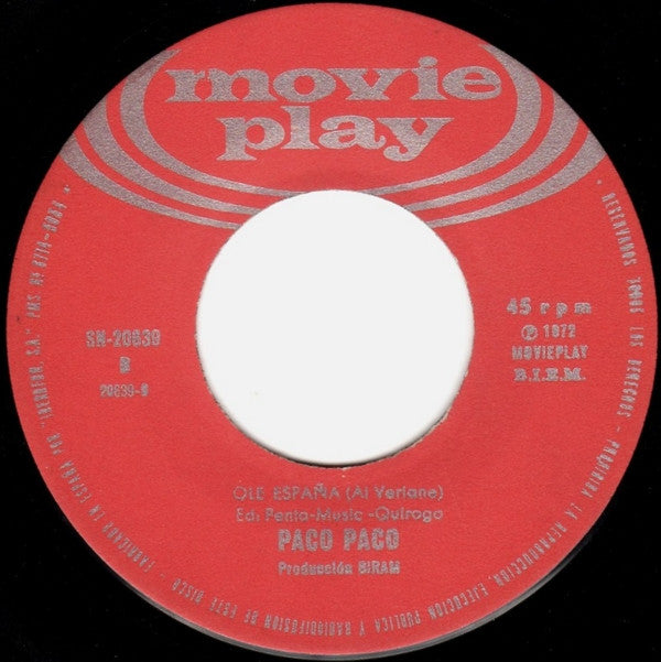 Paco Paco : Taka-Takata (7")