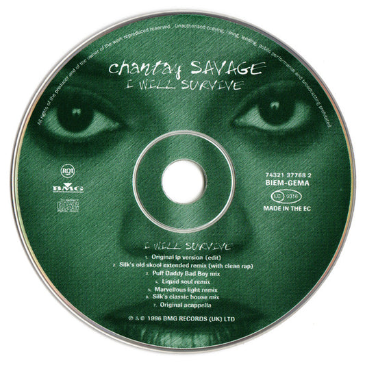 Chantay Savage : I Will Survive (CD, Single)