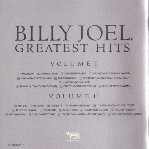Billy Joel : Greatest Hits Volume I & Volume II (2xCD, Comp)