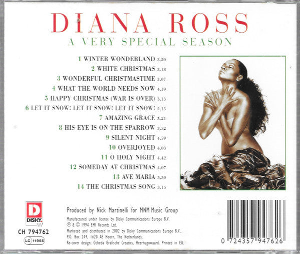 Diana Ross : A Very Special Season (CD, Album)
