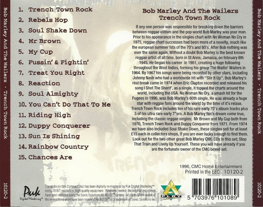 Bob Marley : Trench Town Rock (CD, Comp, RM)