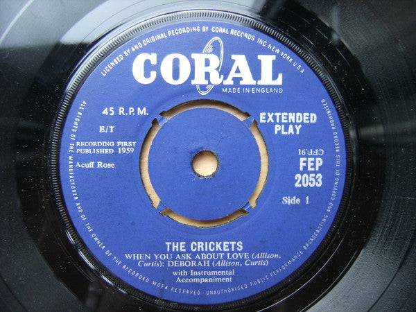 The Crickets (2) : The Crickets (7", EP, Blu)