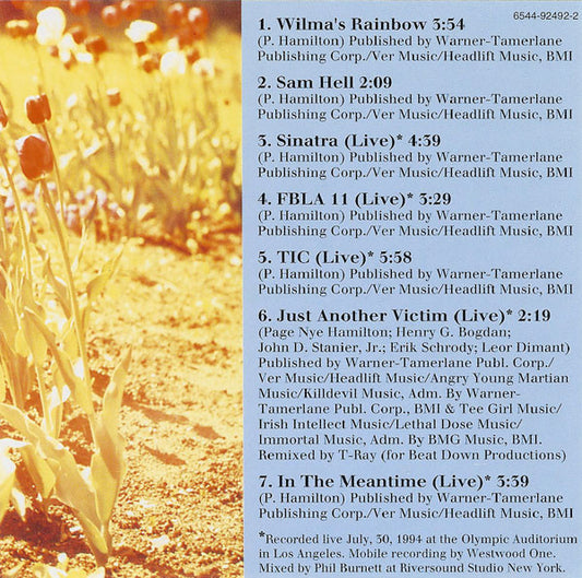 Helmet (2) : Wilma's Rainbow EP (CD, EP)