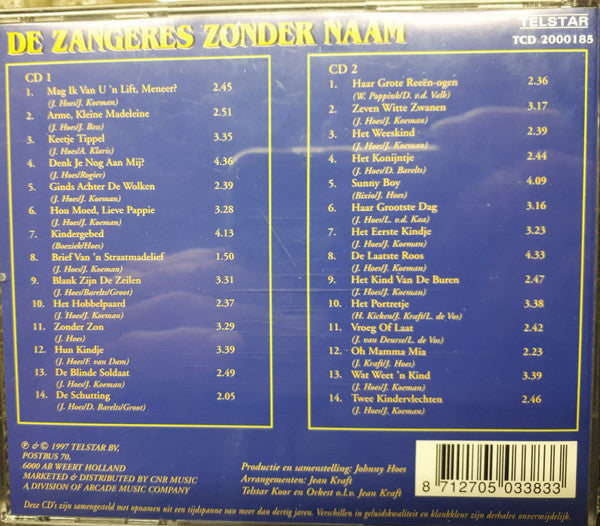 Zangeres Zonder Naam : Mijn Allergrootste Successen Nr. 2 (2xCD, Comp)