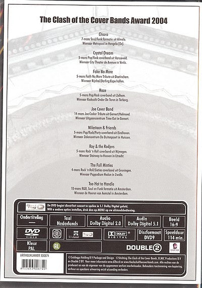 Various : The Clash Of The Cover Bands - Award 2004 - Live On Stage In Paradiso Amsterdam (DVD, PAL)