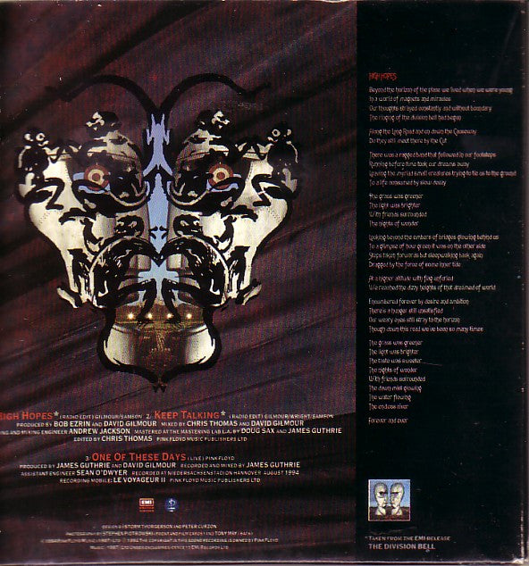 Pink Floyd : High Hopes / Keep Talking (CD, Single)