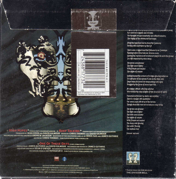 Pink Floyd : High Hopes / Keep Talking (CD, Single)