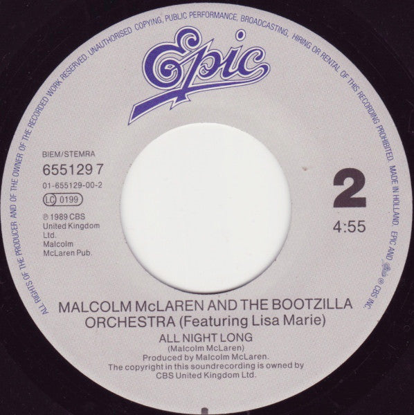 Lisa Marie With Malcolm McLaren And The Bootzilla Orchestra : Something's Jumpin' In Your Shirt (7", Single)
