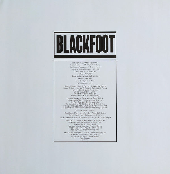 Blackfoot (3) : Marauder (LP, Album, RE)