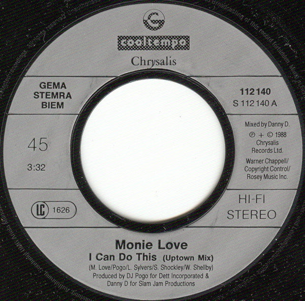 Monie Love : I Can Do This (7", Single)