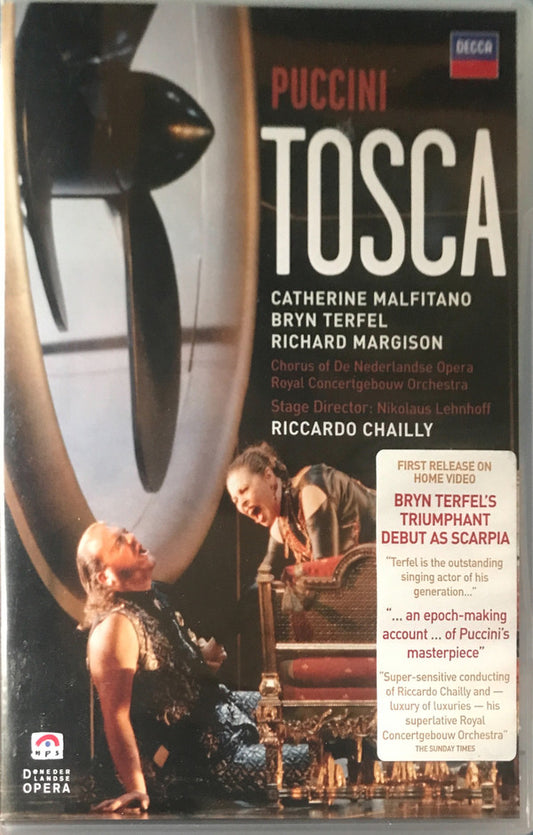 Giacomo Puccini, Catherine Malfitano, Bryn Terfel, Richard Margison, Nederlands Opera Koor, Concertgebouworkest, Riccardo Chailly : Tosca (DVD-V, NTSC, DTS)