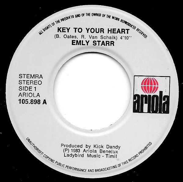 Emly Starr : Key To Your Heart (7", Single)