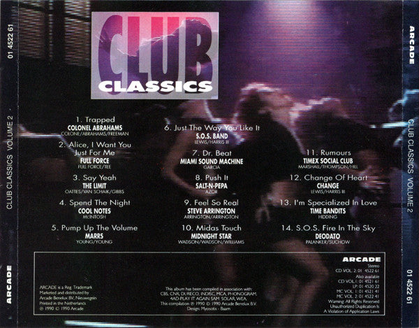 Various : Club Classics Volume 2 (CD, Comp)