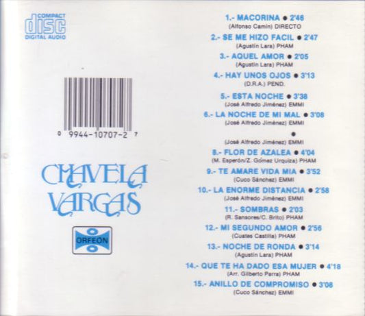 Chavela Vargas : Noche Bohemia (CD, Comp)