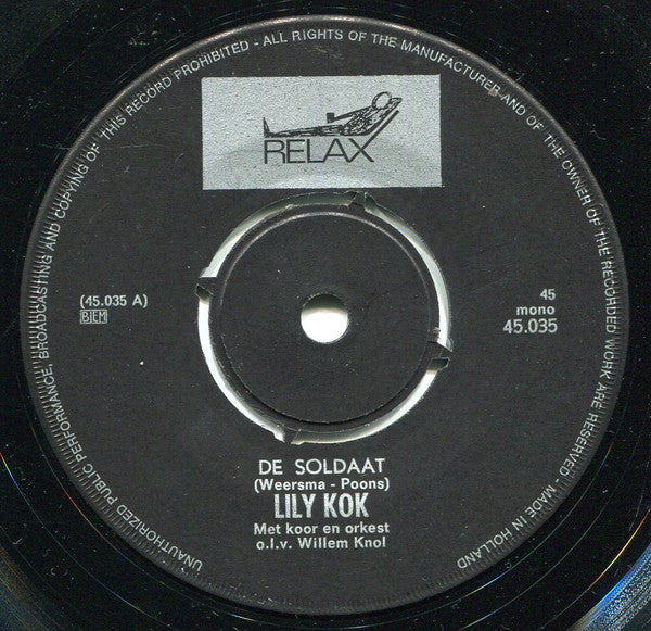 Lily Kok : De Soldaat (7", Single)