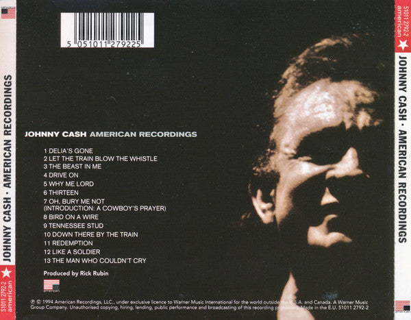 Johnny Cash : American Recordings (CD, Album, RP)