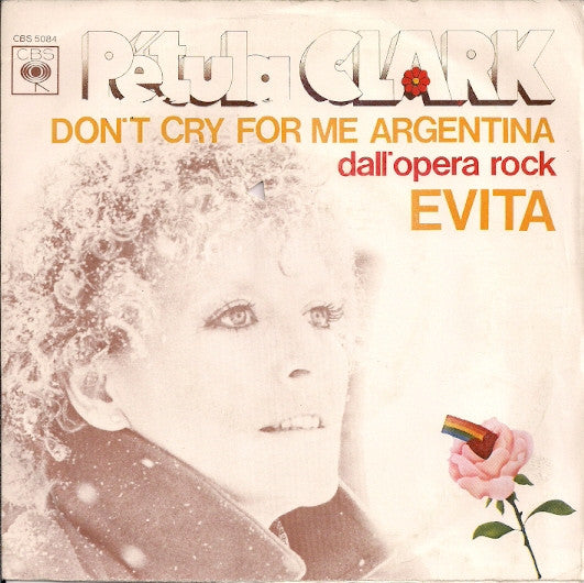 Petula Clark : Don't Cry For Me Argentina (7")