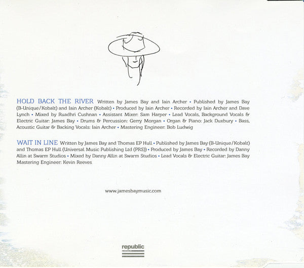 James Bay : Hold Back The River (CD, Single)