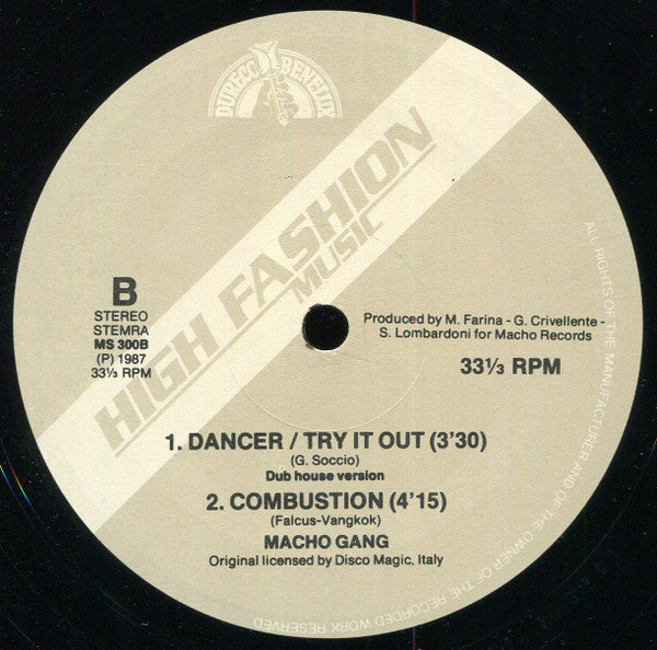Macho Gang : Dancer / Try It Out (12")