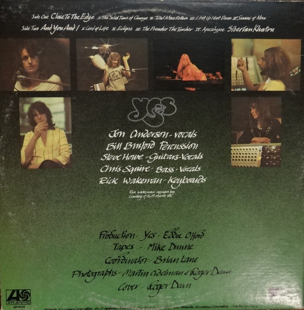Yes : Close To The Edge (LP, Album, RP, Mon)