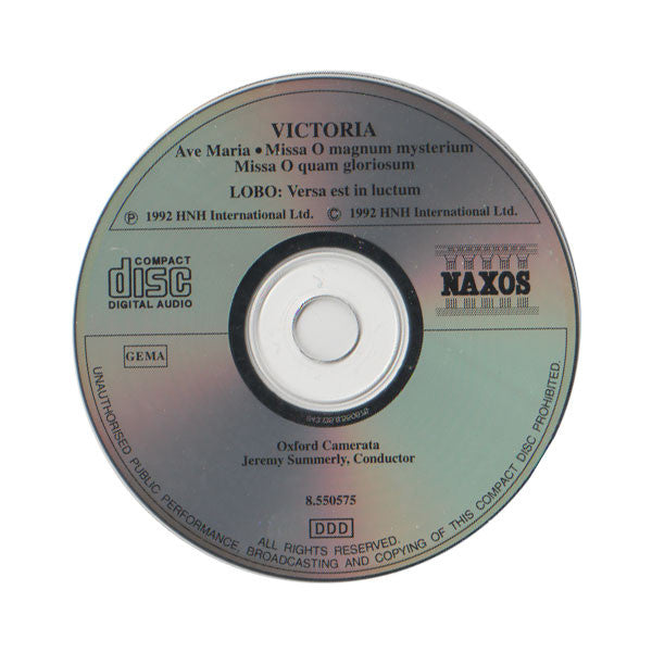 Tomás Luis De Victoria / Alonso Lobo - Oxford Camerata / Jeremy Summerly : Masses (CD, Album)
