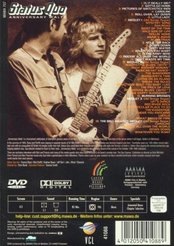 Status Quo : Anniversary Waltz (A Celebration Of 25 Rockin' Years) (DVD-V, PAL)