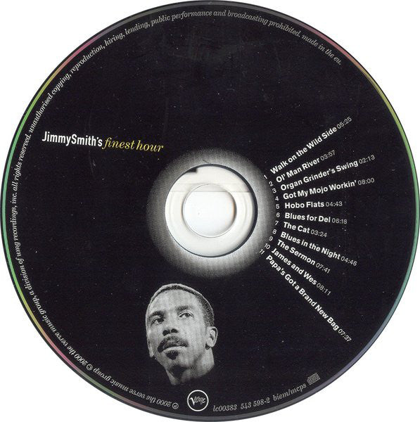 Jimmy Smith : Jimmy Smith's Finest Hour (CD, Comp, RE, RP)