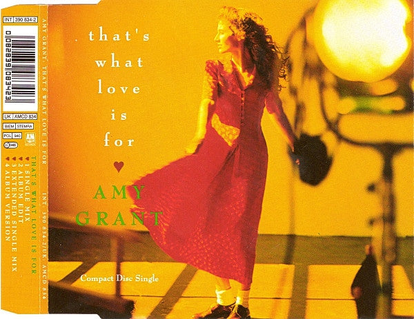 Amy Grant : That's What Love Is For (CD, Single)
