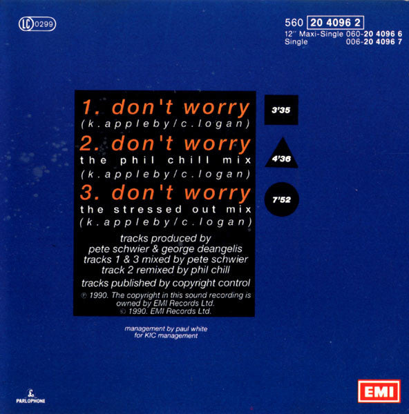 Kim Appleby : Don't Worry (CD, Maxi)