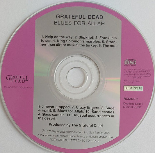 The Grateful Dead : Blues For Allah (CD, Album, RE)