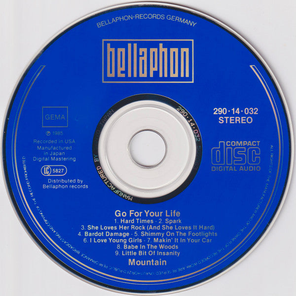 Mountain : Go For Your Life (CD, Album)