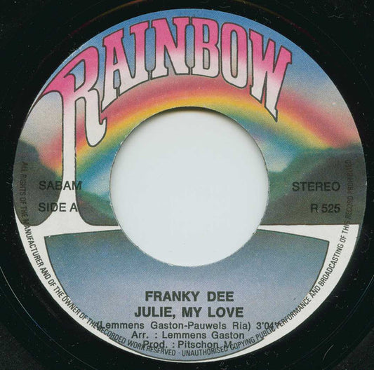 Franky Dee : Julie My Love / Just A Minute (7", Single)