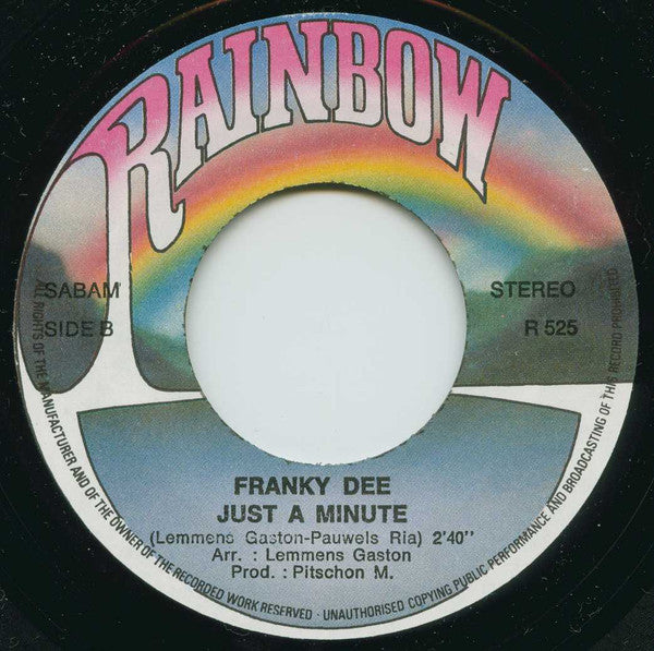 Franky Dee : Julie My Love / Just A Minute (7", Single)