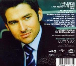 Matt Dusk : Back In Town (CD, Album + CD, Bon)
