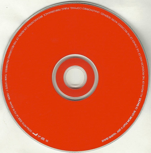 David Guetta : Just A Little More Love (CD, Album, RP)