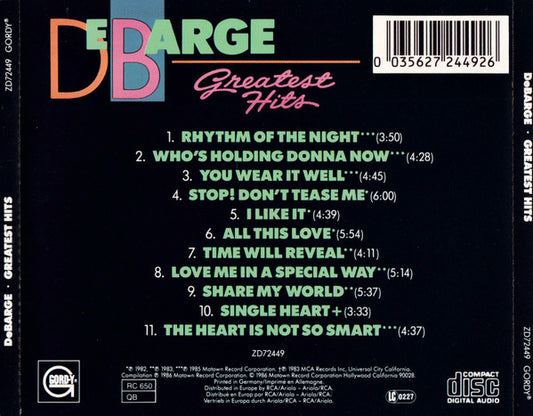 DeBarge : Greatest Hits (CD, Comp, DEN)
