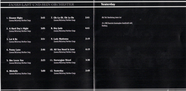 James Last : Yesterday Und Andere Beatles Songs (CD, Album, RE)