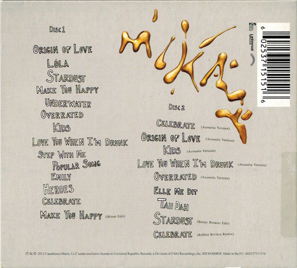 Mika (8) : The Origin Of Love (2xCD, Album, Dlx, Dig)