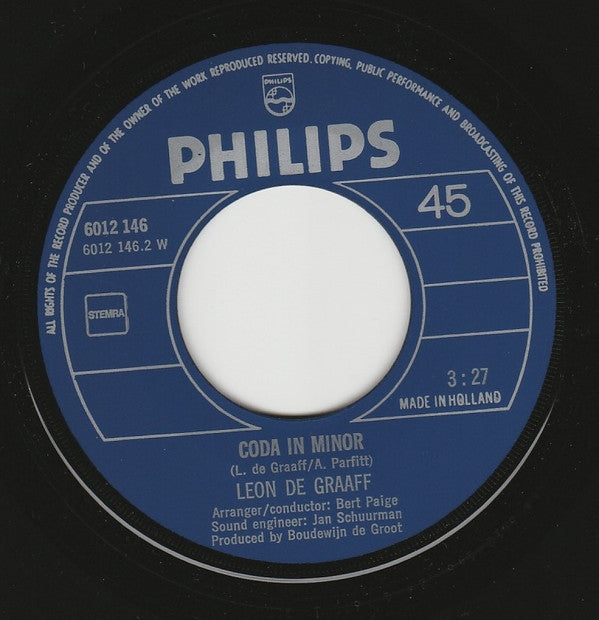 Leon de Graaff : Pittsburgh In The Rain (7", Single, Lar)