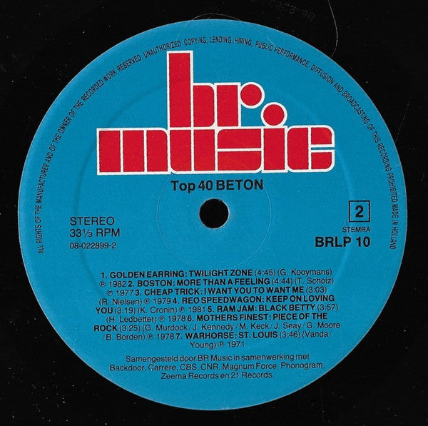 Various : Top 40 Gouwe Ouwe "Beton" (LP, Comp)