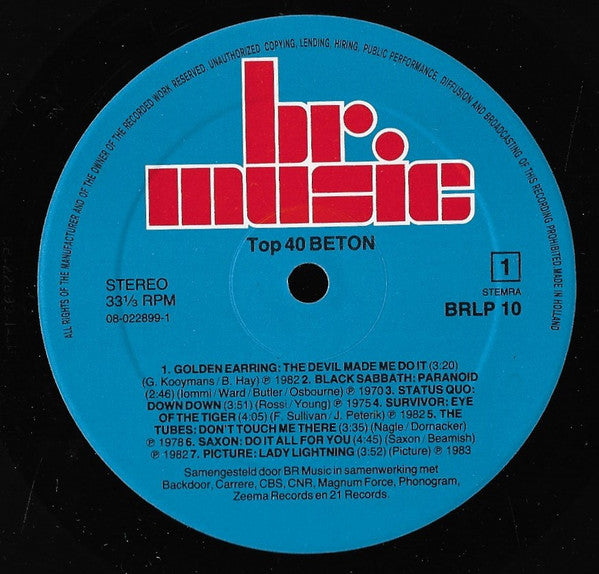 Various : Top 40 Gouwe Ouwe "Beton" (LP, Comp)