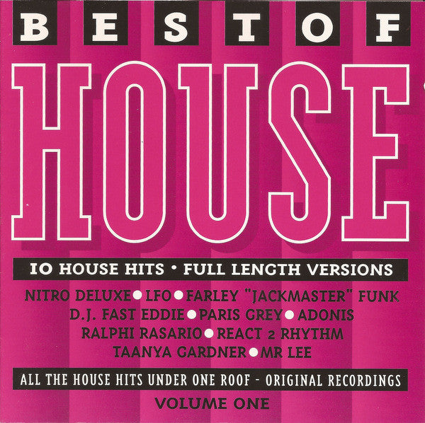 Various : Best Of House Volume One (CD, Comp, Abl)